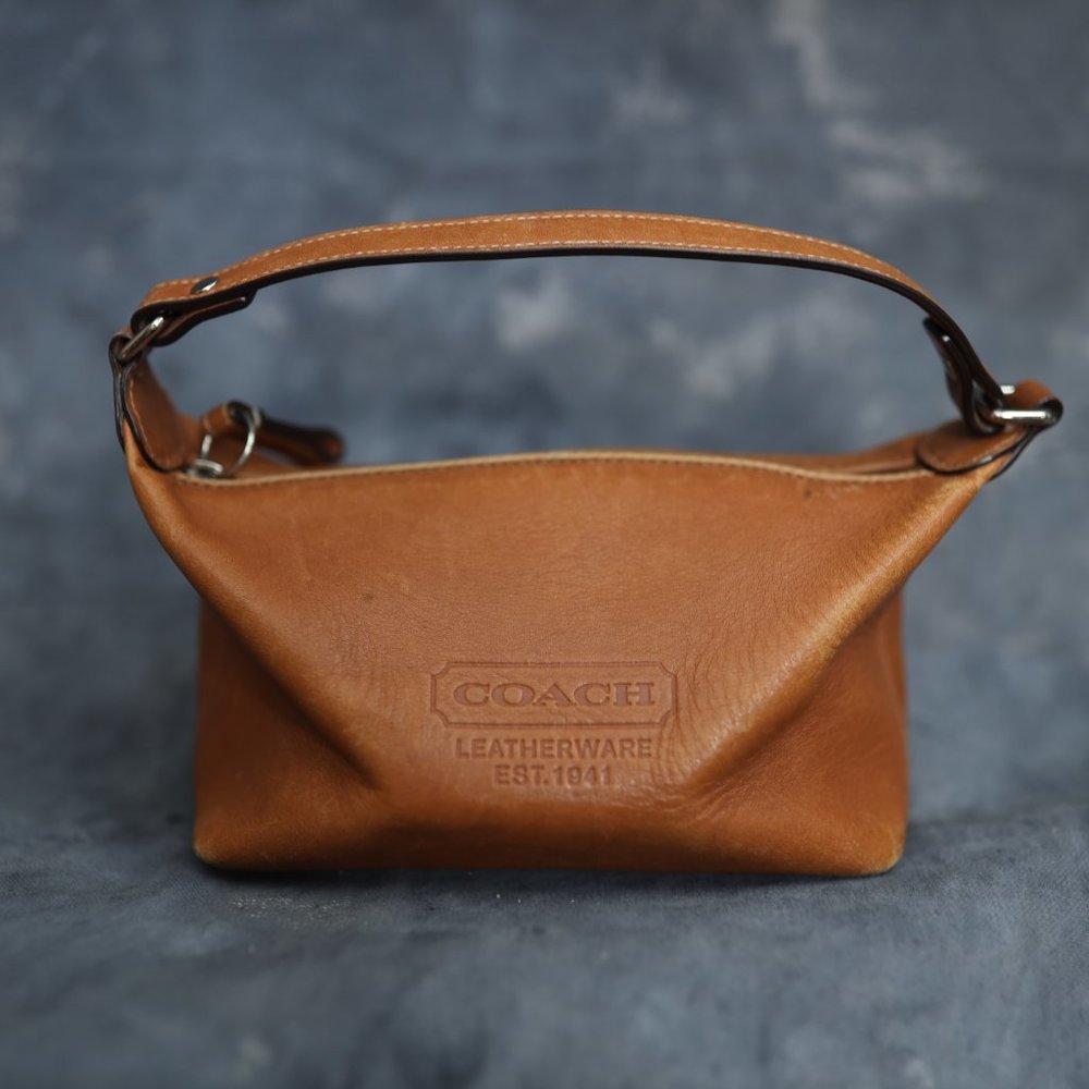 Coach Mini Handbag in Honey Leather
